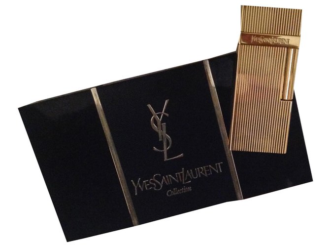 Yves Saint Laurent gold plated Golden Gold-plated  ref.135559