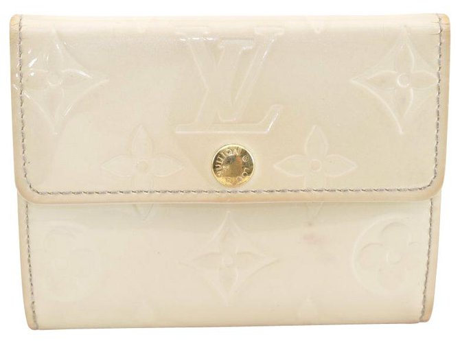 Louis Vuitton Coin Case White Patent leather  ref.135695