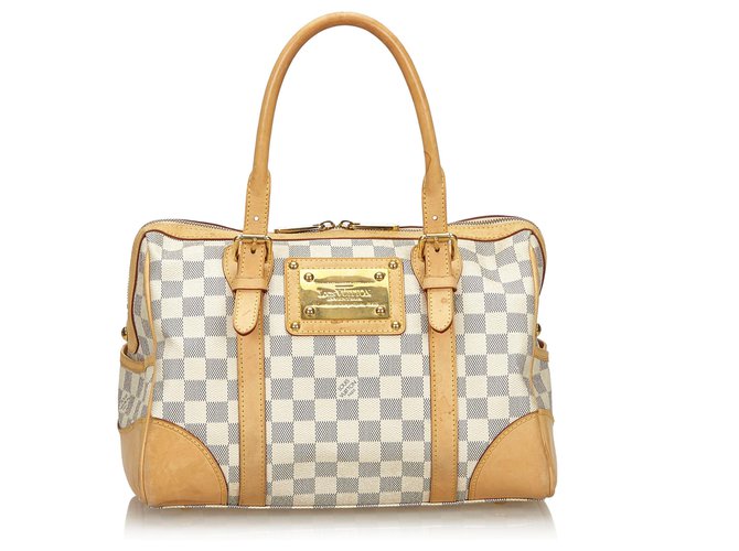 Louis Vuitton Damier Azur Berkeley - White Handle Bags, Handbags