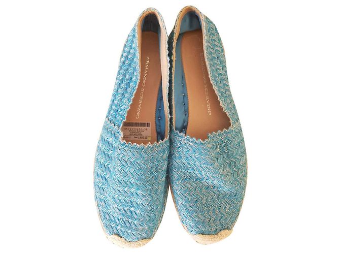 Alpargatas Ermanno Scervino de algodón azul