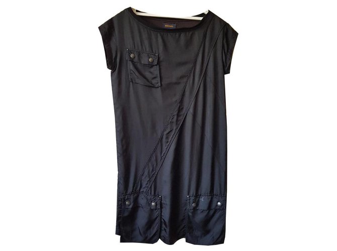 Diesel Dresses Black Polyester  ref.136020