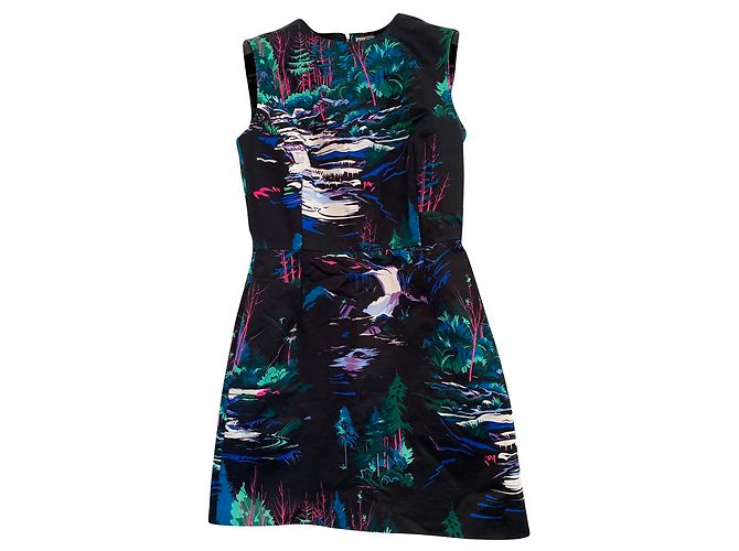 Balenciaga Kleid aus schwarzem Satin