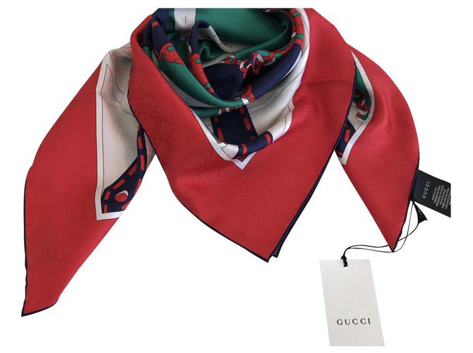 Gucci silk scarf Multiple colors  ref.136059