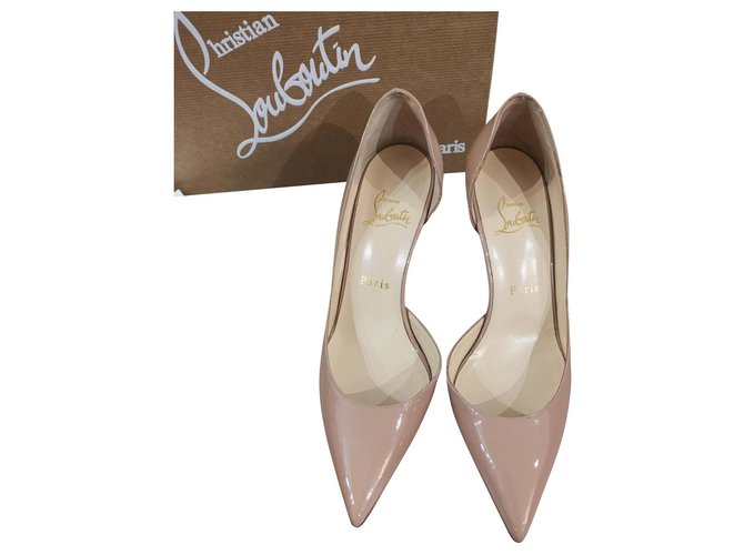 Christian Louboutin Nude Iriza heels EU36.5 Beige Patent leather  ref.136061