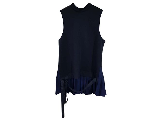 Autre Marque Top Tim Coppens Nero Blu Cotone Lana