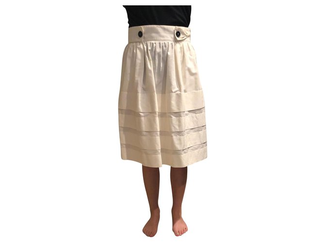 Jupe Yves Saint Laurent Blanche 