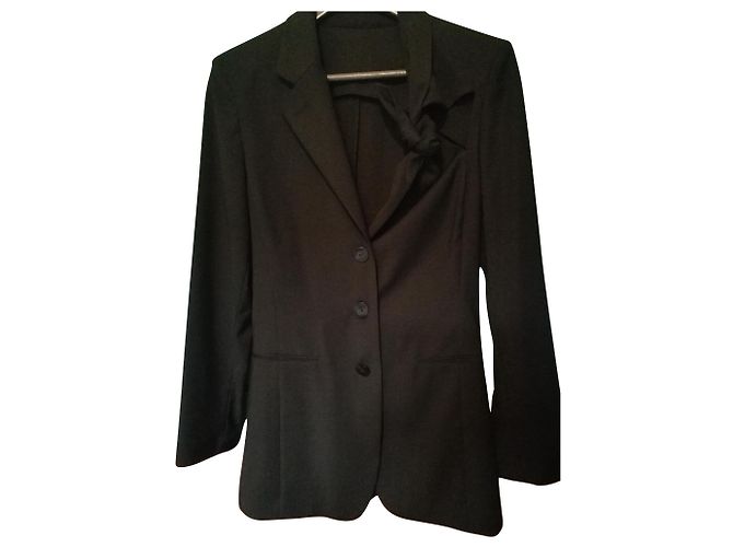 Casaco de lã preto Jean Paul Gaultier