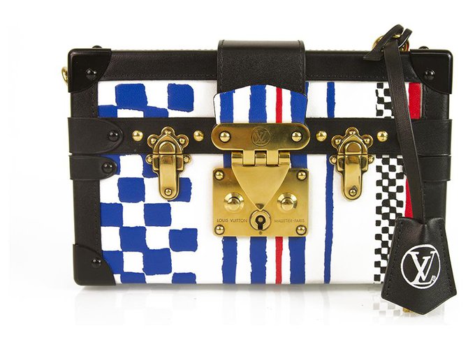 Louis Vuitton Petite Malle Grand Prix Clutch / Shoulder Hand Bag ultra limited edition Multiple colors Leather  ref.136237