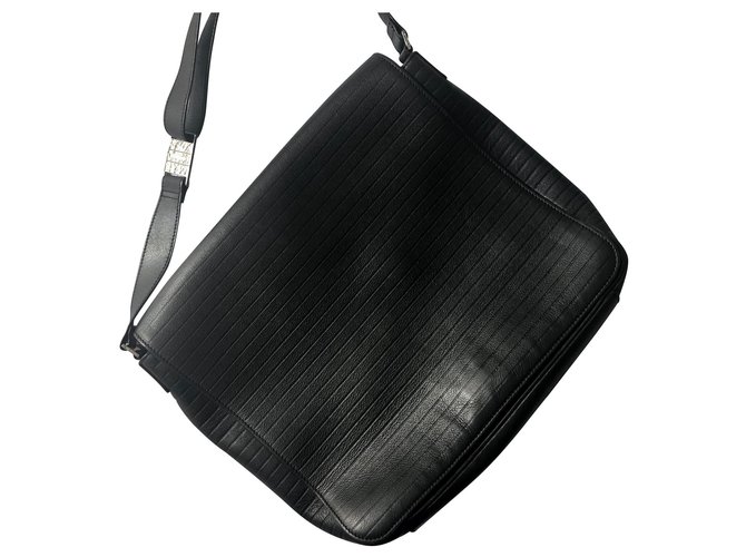 Dior Men's Messenger Bag Black Leather  ref.136465