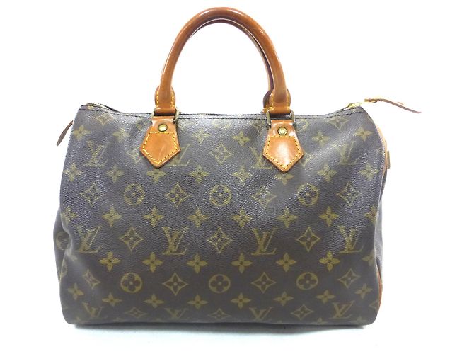 Louis Vuitton Speedy 30 MONOGRAM Marrone Pelle