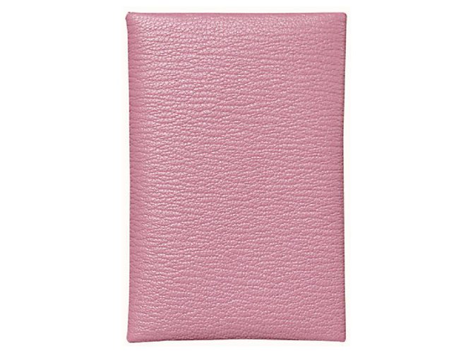 Hermès Bourses, portefeuilles, cas Cuir Rose  ref.136507