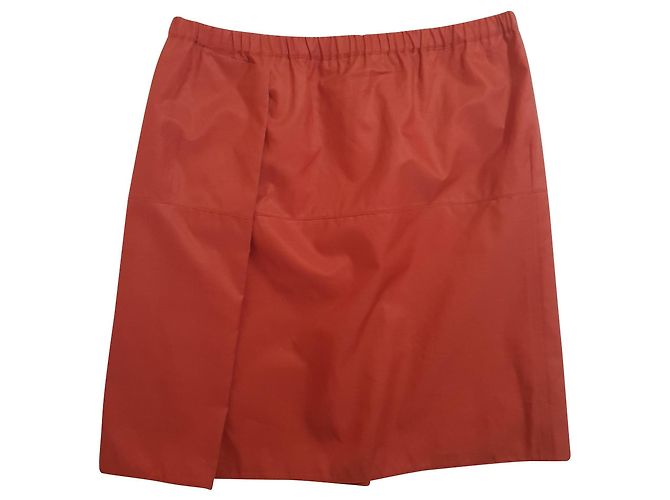 Falda Marni Brick de seda y algodón