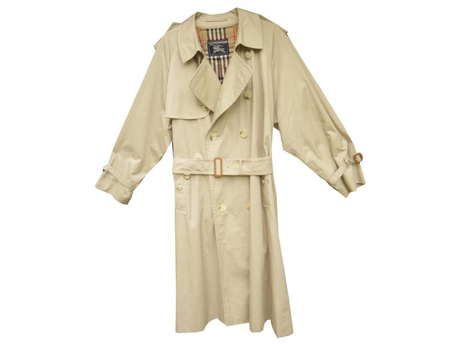 trench Burberry vintage taille 50 état impeccable Coton Polyester Beige  ref.136513