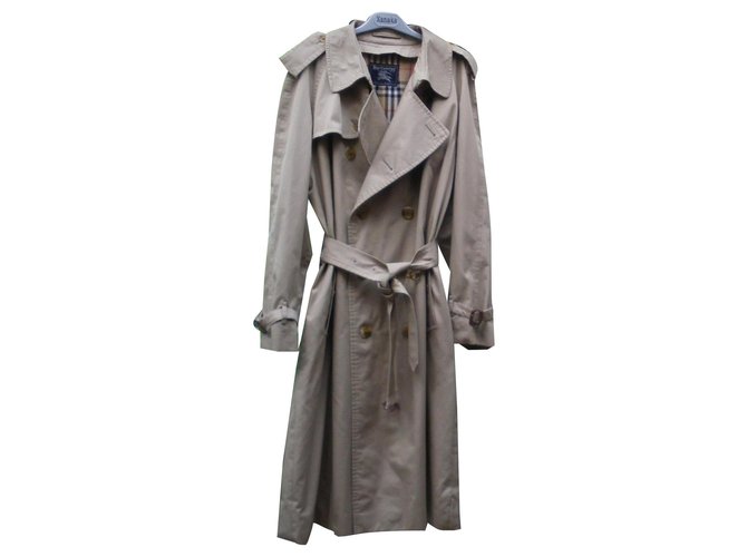 Burberry Men Coats Outerwear Beige Cotton  ref.136521