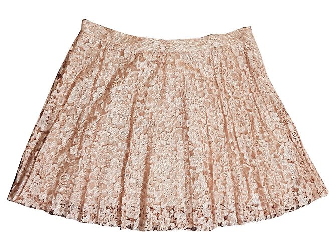 Falda de encaje Pinko Rosa Beige