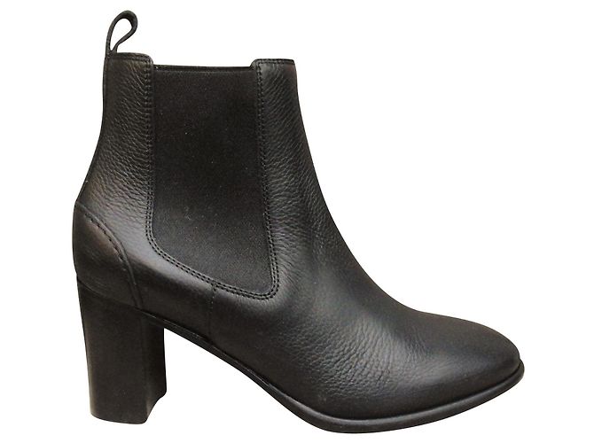 Botas Chelsea Heschung de cuero negro