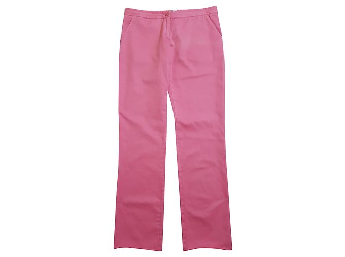 Pantalones Ermanno Scervino Rosa de Algodón