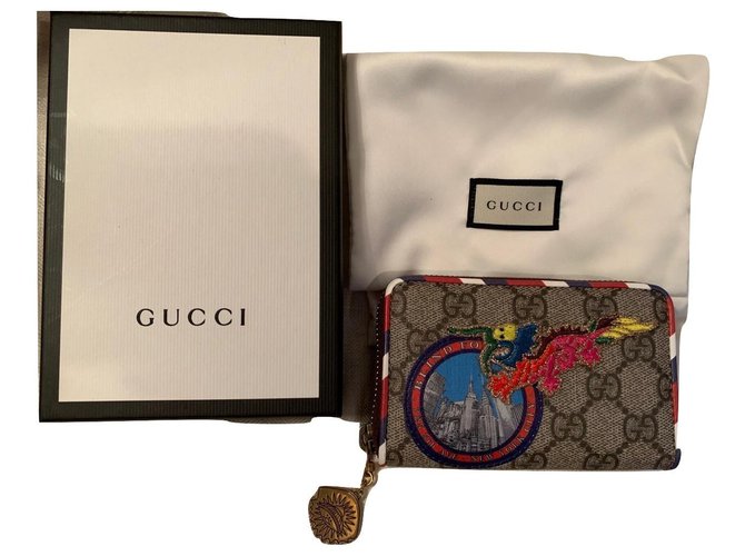 Gucci Collection Courrier Tissu Marron  ref.136681