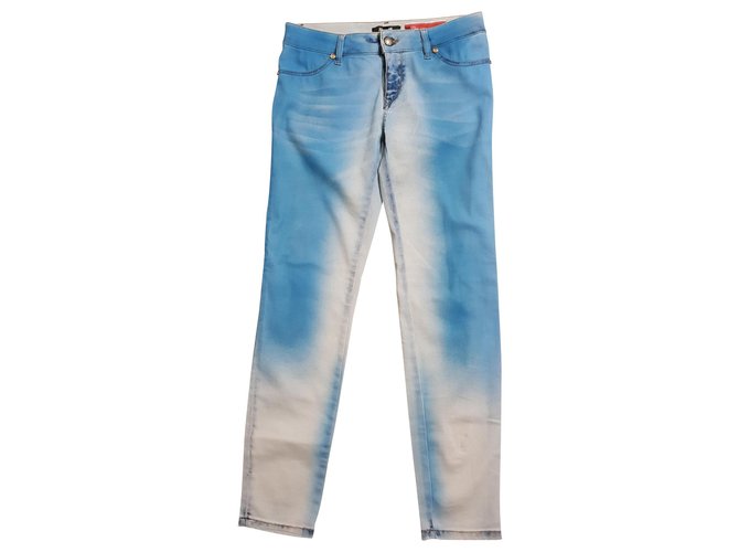 Just Cavalli Jeans Blue Cotton Elastane  ref.136683