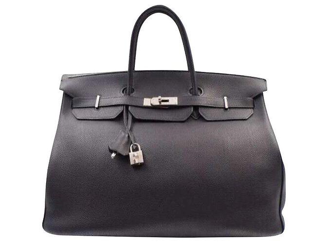 Sac Hermès Birkin 40 Togo Cuir Bleu Saphir