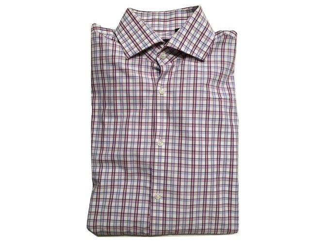 Hugo Boss Camisa a cuadros Multicolor Algodón  ref.136704