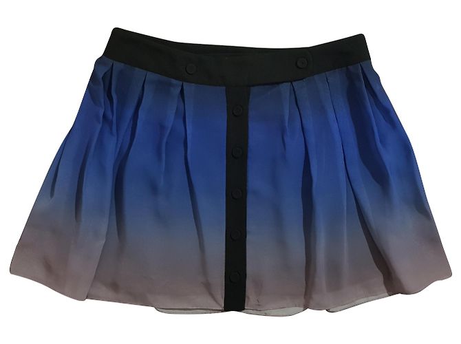 Jonathan Saunders Skirt Blue Multicolore Polyester Multiple colors