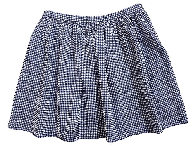 Opening Ceremony Rock mit blauem Tartan Karomuster