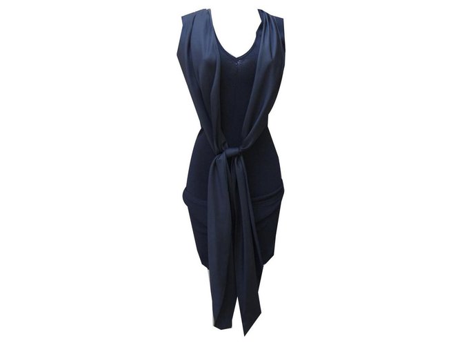 Givenchy Dresses Black Polyester Viscose  ref.136850