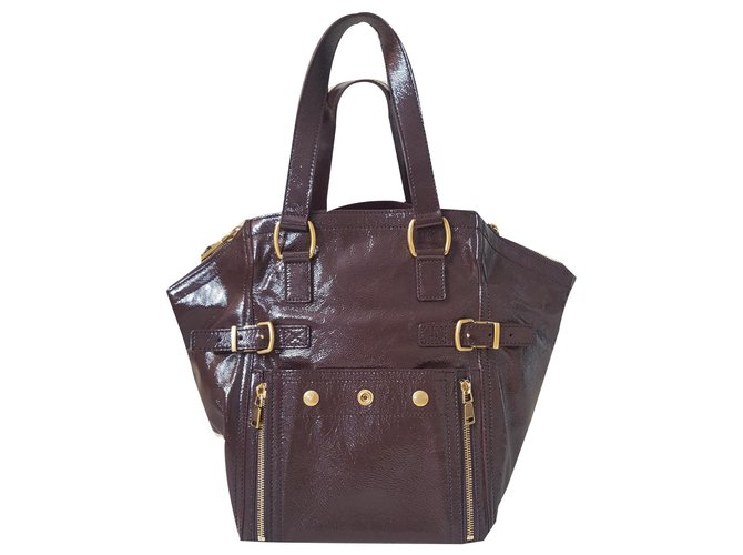 Yves Saint Laurent Downtown Brown Leather  ref.136859
