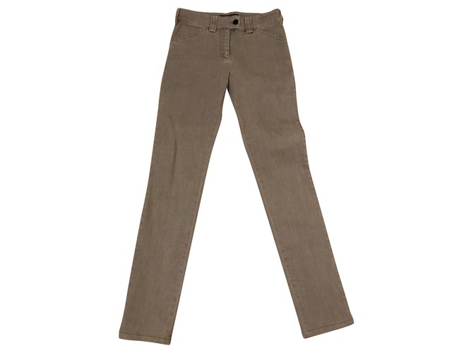 Balenciaga Jeans schlank Grau Baumwolle Elasthan  ref.136862