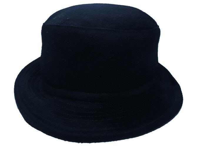 Burberry Sombreros Negro Algodón Cachemira  ref.136900