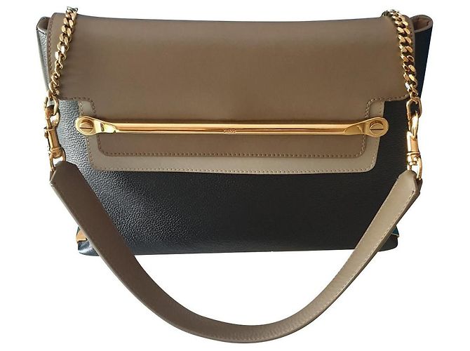 Chloé Clare Leather Handbag Multi Color