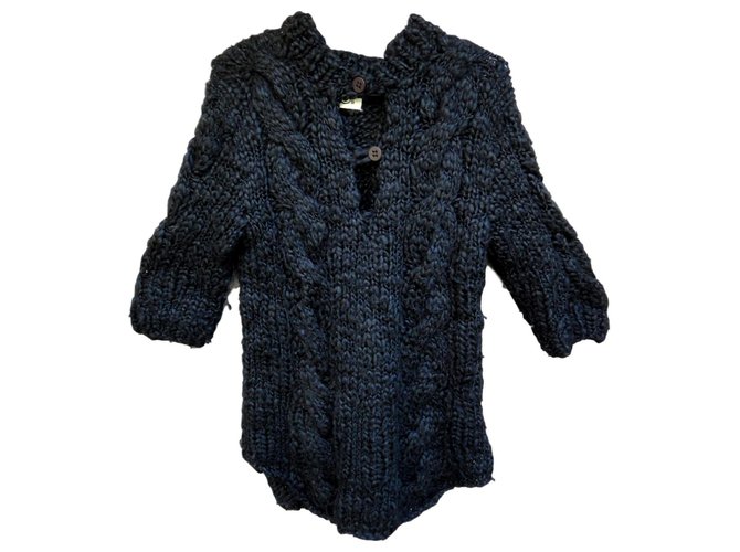 Maison Martin Margiela tunic sweater Black Wool Acrylic  ref.136913