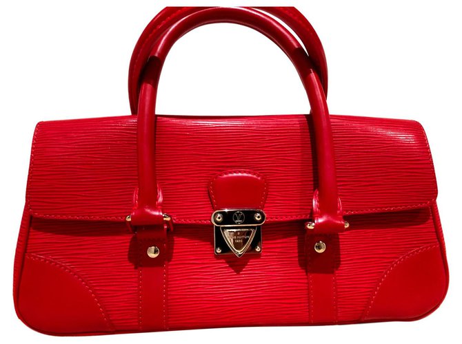 Louis Vuitton Segur Red Leather  ref.136921