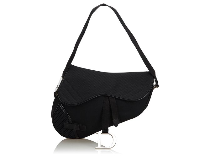 Dior Dior Black Nylon Saddle Bag 