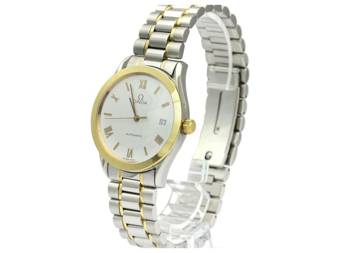 Omega Silver Stainless Steel Classic Automatic 166.0295 Silvery Golden Metal  ref.136970