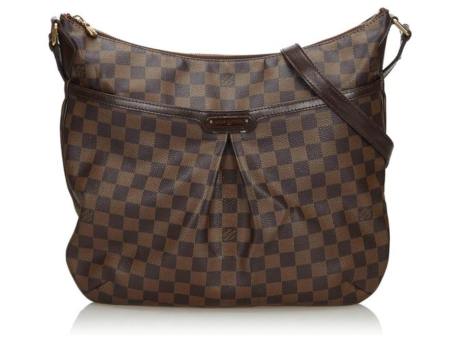 Louis Vuitton Brown Damier Ebene Bloomsbury PM Leather Cloth  ref.137035