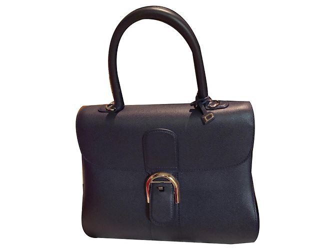 Delvaux BRILLANT MM azul oscuro