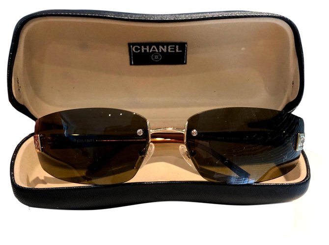 Chanel Sunglasses Bronze Plastic  ref.137084