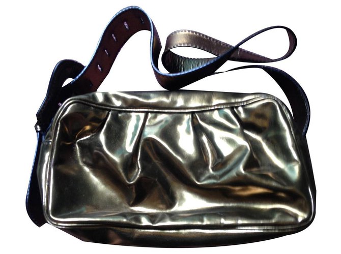 Fendi Bronze Tasche Leder  ref.137090
