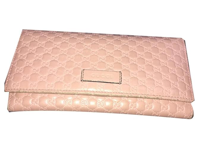 Gucci Wallets Pink Leather  ref.137114