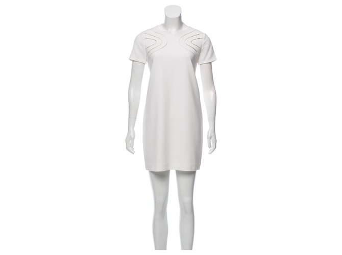 Diane Von Furstenberg DvF Cecilia shift dress Bianco Poliestere Triacetato  ref.137240