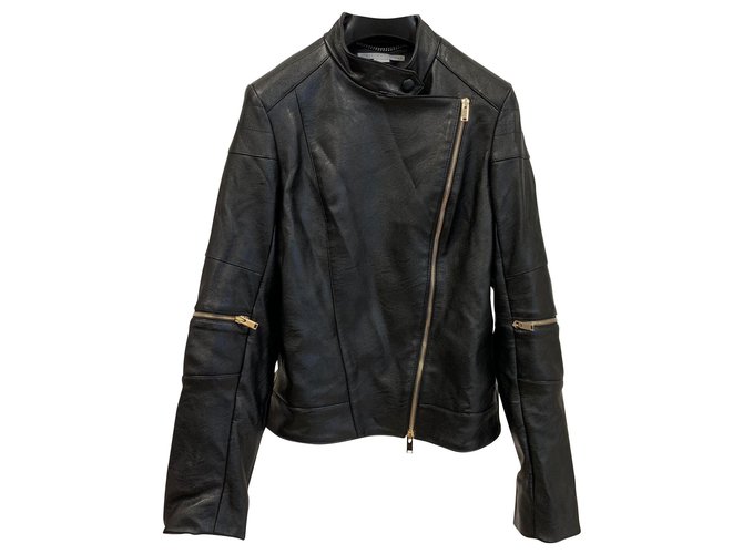 Stella Mc Cartney Alter-nappa biker jacket Black Synthetic  ref.137257