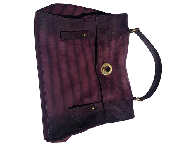 Muse II Yves Saint Laurent bag Prune Leather  ref.137268