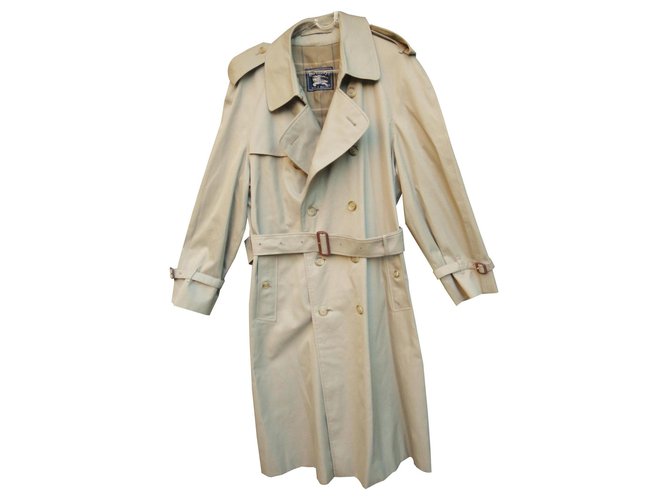 Burberry vintage Buberry trench t 52 immaculate condition Khaki Cotton Polyester  ref.137287
