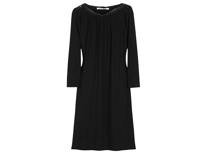 Diane Von Furstenberg Tunika-Kleid mit Reißverschluss von Isley Schwarz