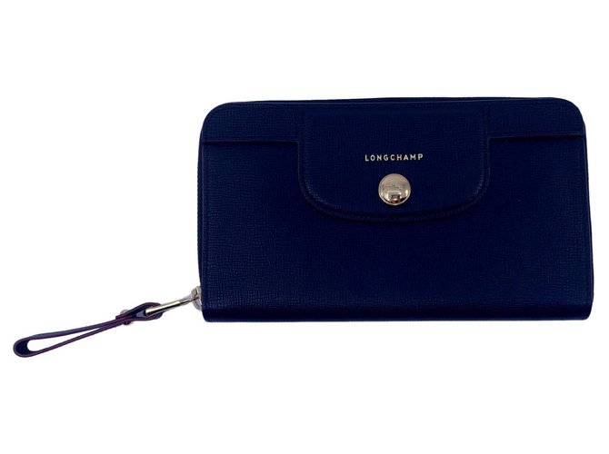 Longchamp wallet Black Leather  ref.137352
