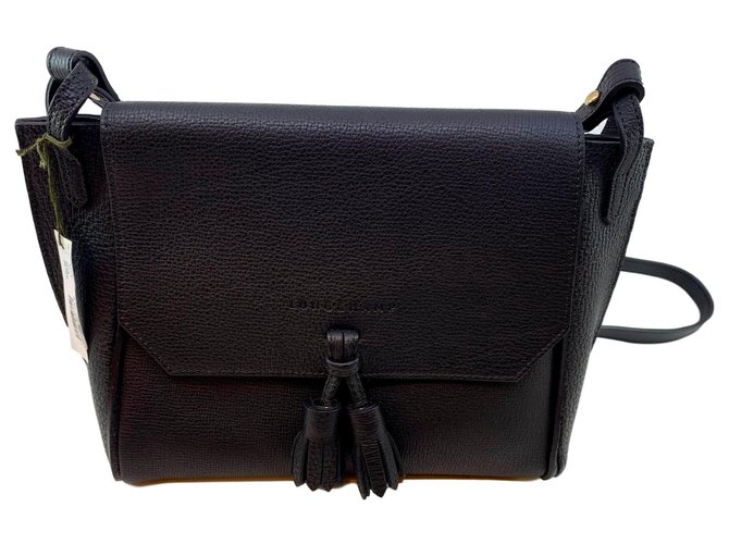Longchamp Penelope bag Black Leather  ref.137369