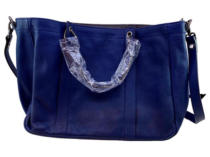 Bolsa Longchamp 3D azul marinho de couro Azul escuro