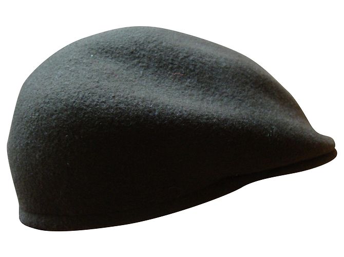 inconnue Khaki Wool Felt Hat Size 57